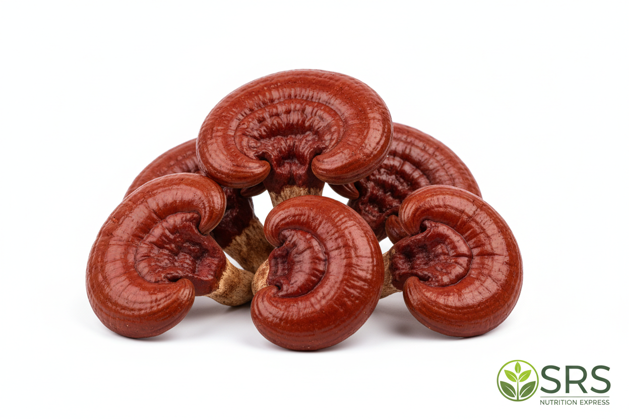 Reishi Muschroom with our srs nutrition logo