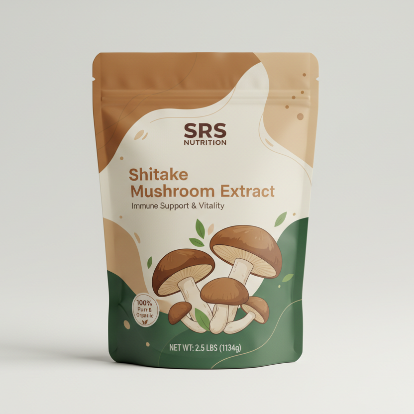 Shiitake Mushroom Extract - SRS Nutrition in big bag