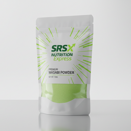 Wasabi powder in bag with our logo 3D